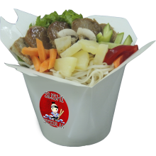 Лапша со свининой и овощами